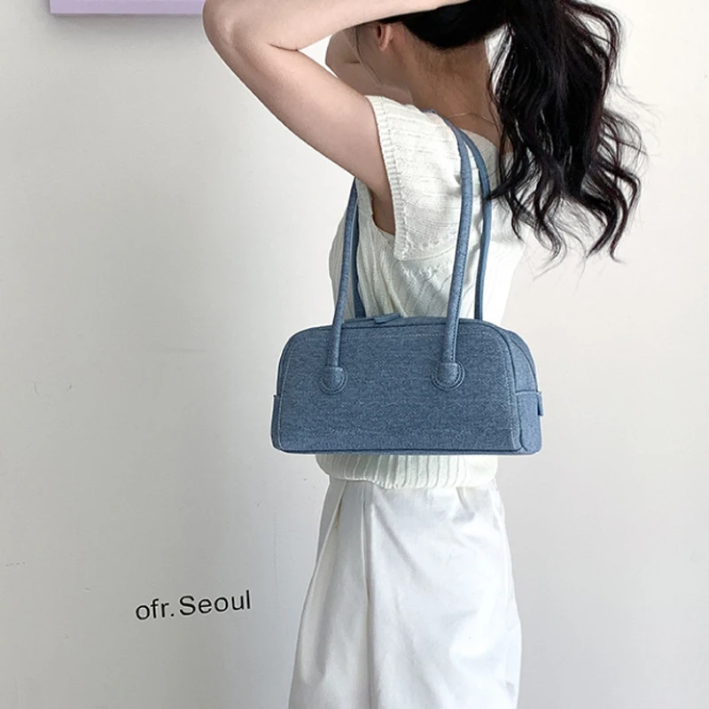 

Small Handbag Woman 2025 Novelty Luxury Brand Bag Tote PU Leather Korean Popular Bags Shoulder Flap Underarm Bag Women's