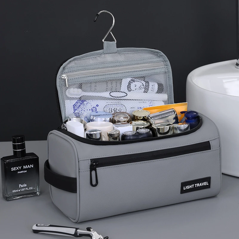 Elite Series Cosmetic Bags Trendy Men's Hand-Held Makeup Bag High-Quality Travel Cosmetics Organizer Hanging Toilet Storage Bag