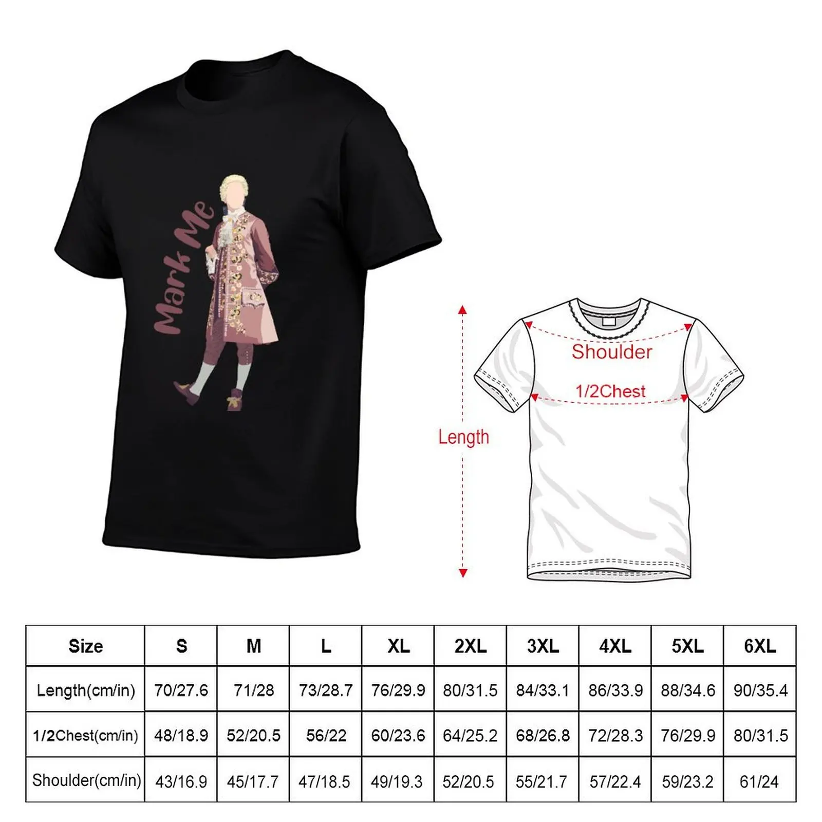 Outlander- Bonnie Prince Mark Me T-Shirt graphics oversized graphic shirts designer shirts Men's t-shirt