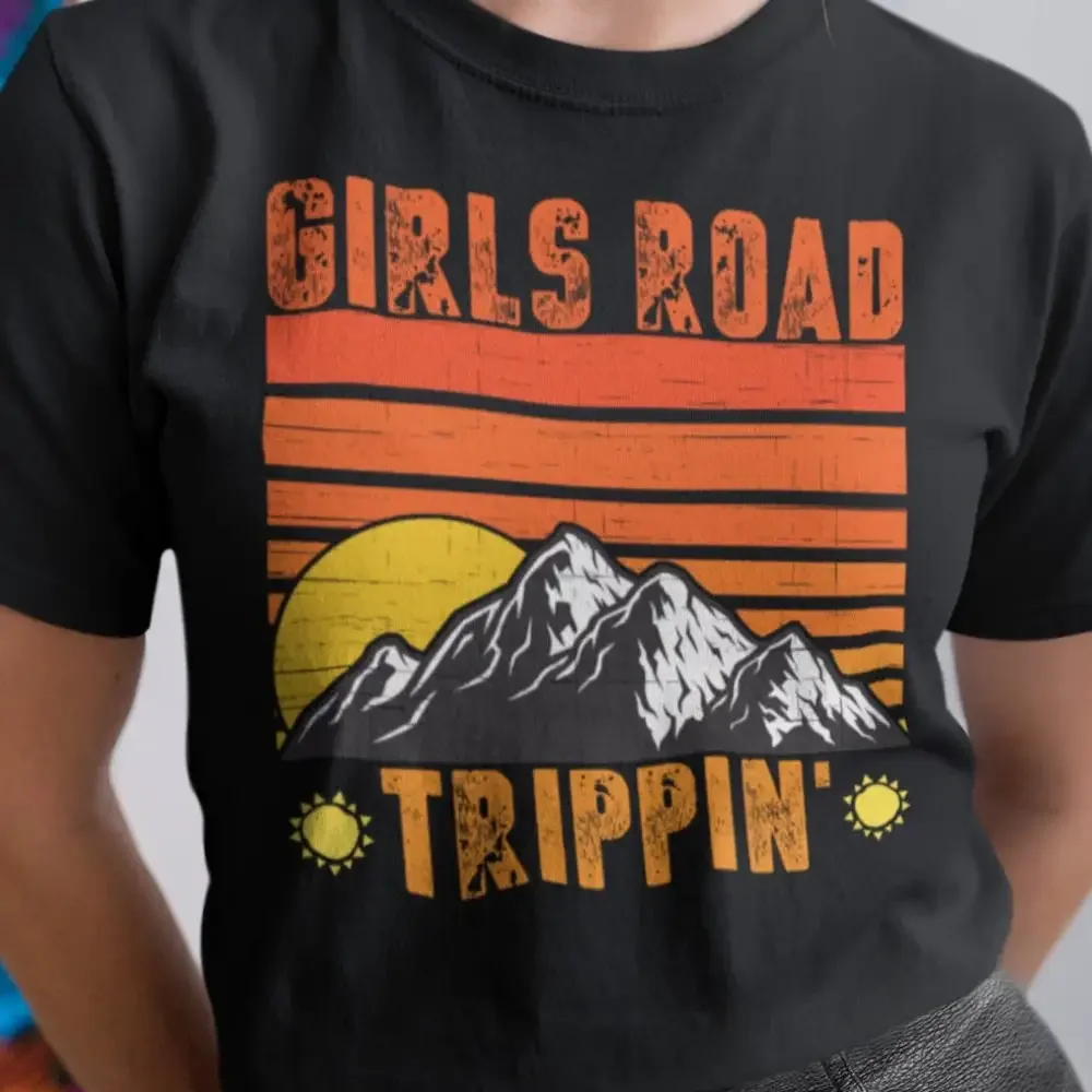 Girls Road Trip T Shirt Besties Trippin Bachelorette Bff Matching Vacation