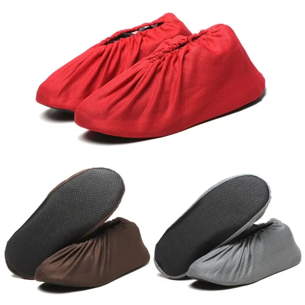 

3 Pairs Thick Reusable Shoe Covers Non-slip Breathable Mesh Shoes Protectors Full Sizes Washable Booties Cover Indoor