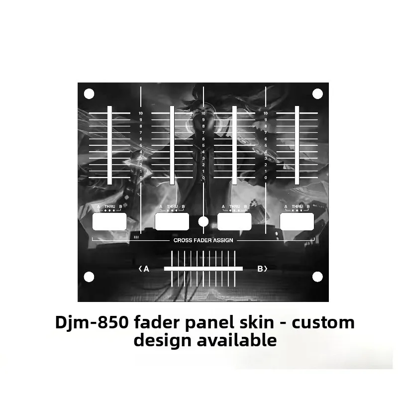 Pioneer djm-850 mixer fader panel protective film - customizable