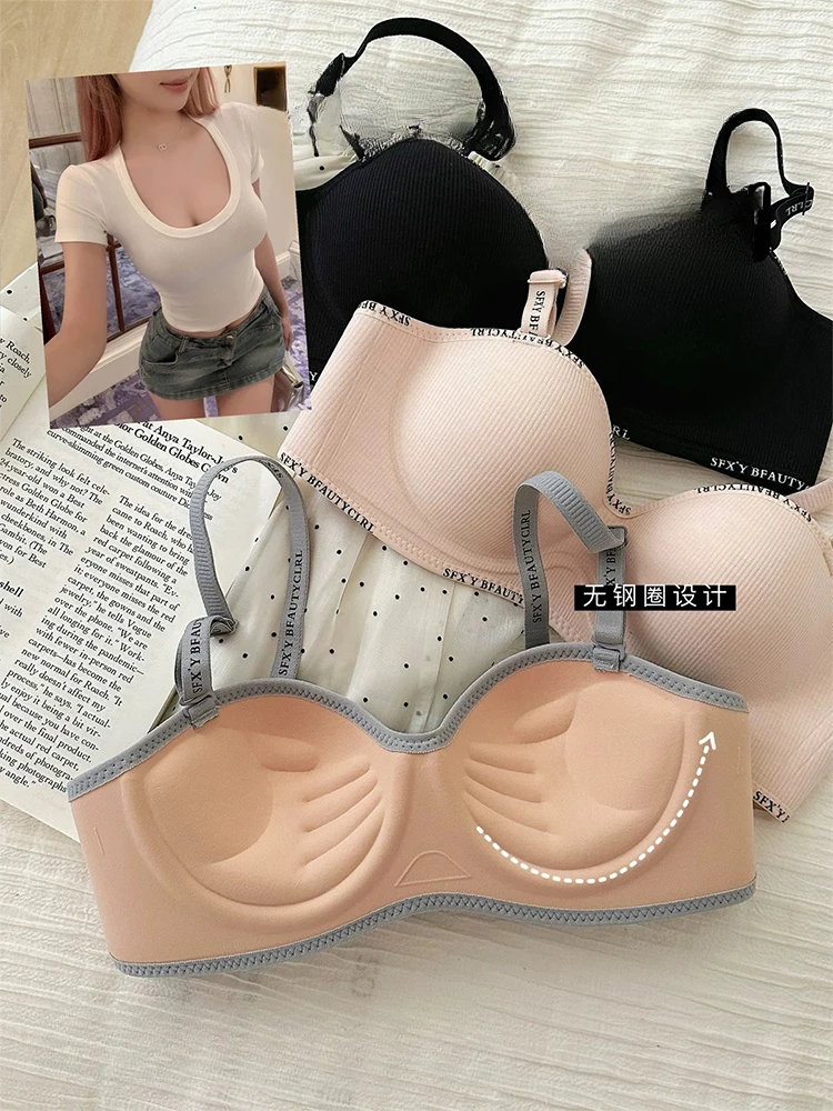 حمالة صدر BANERDANNI بدون خياطة لـ Petite - خفيفة الوزن ومريحة للغاية، ملابس داخلية عصرية لعام 2025، رغبة نقية، للنساء المراهقات/الشباب #6