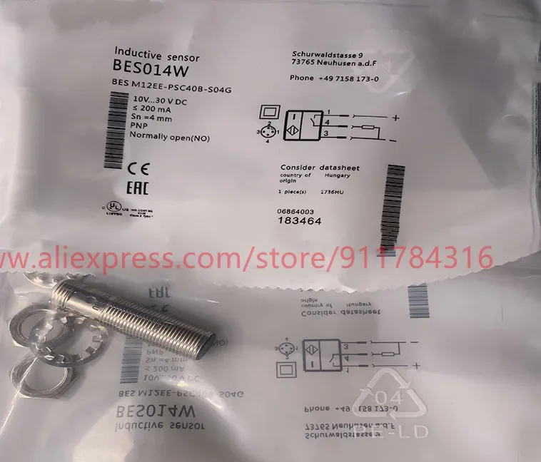 

3pcs New High quality Proximity Switch BES M12MI-PSC20B-BV02 BES M12EE-PSC40B-S04G