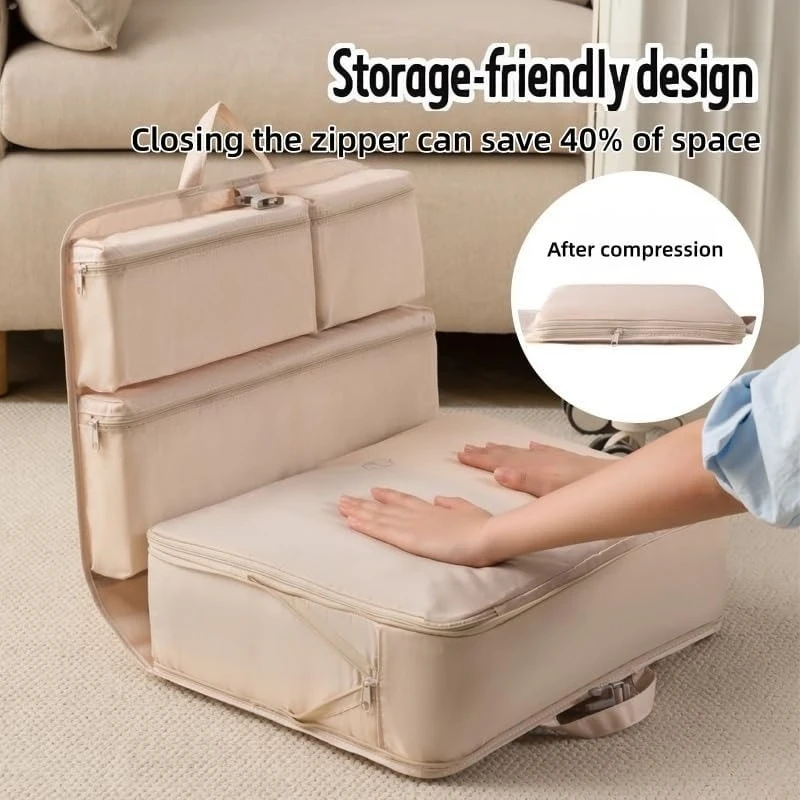 Sechs-in-Eins faltbare Reise-Aufbewahrungstaschen für Kleidung, faltbare und tragbare Reise-Organizer-Taschen, Reisezubehör