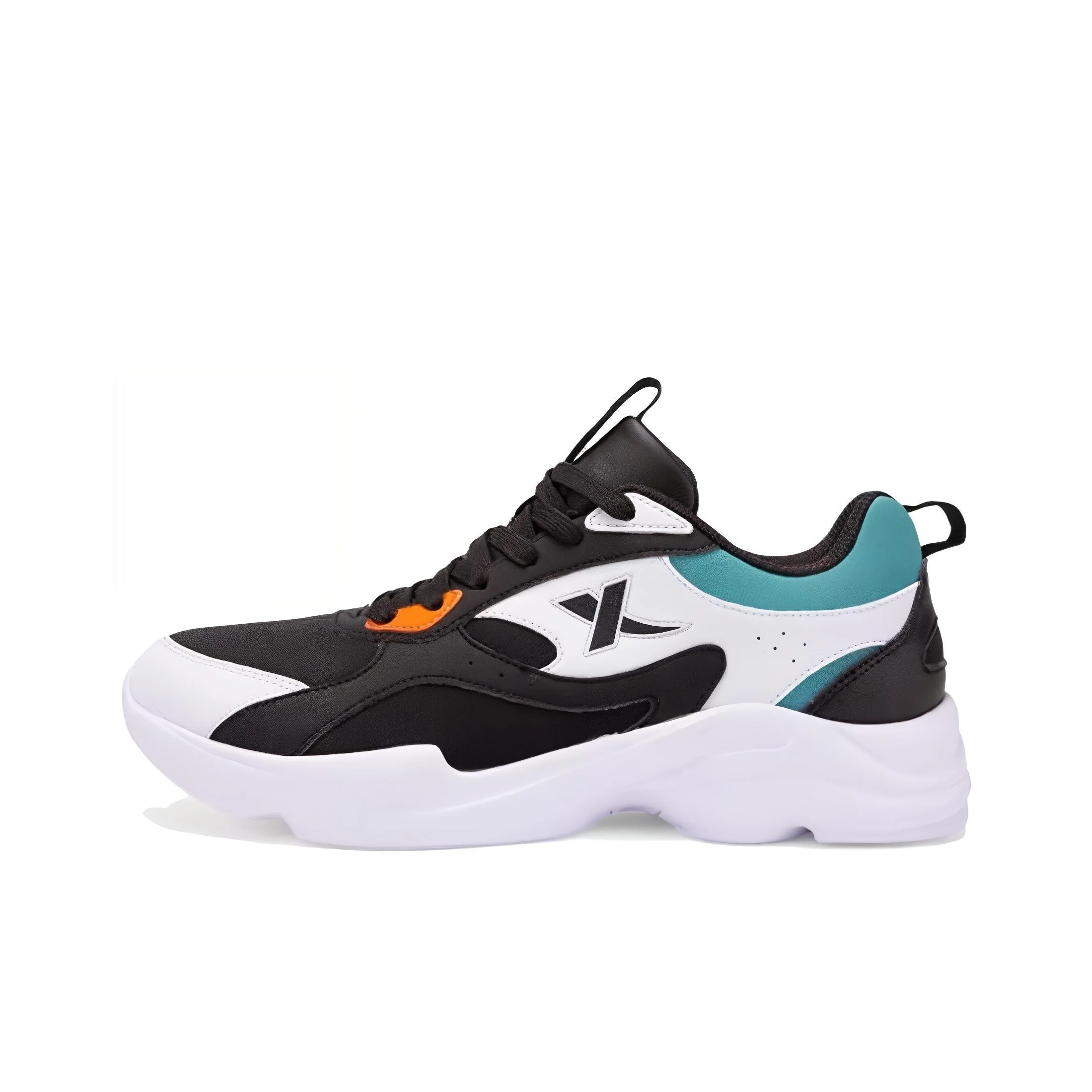 XTEP Cushioning, Wear Resistant Low top Casual Shoes Men's Black White Blue 879419320073