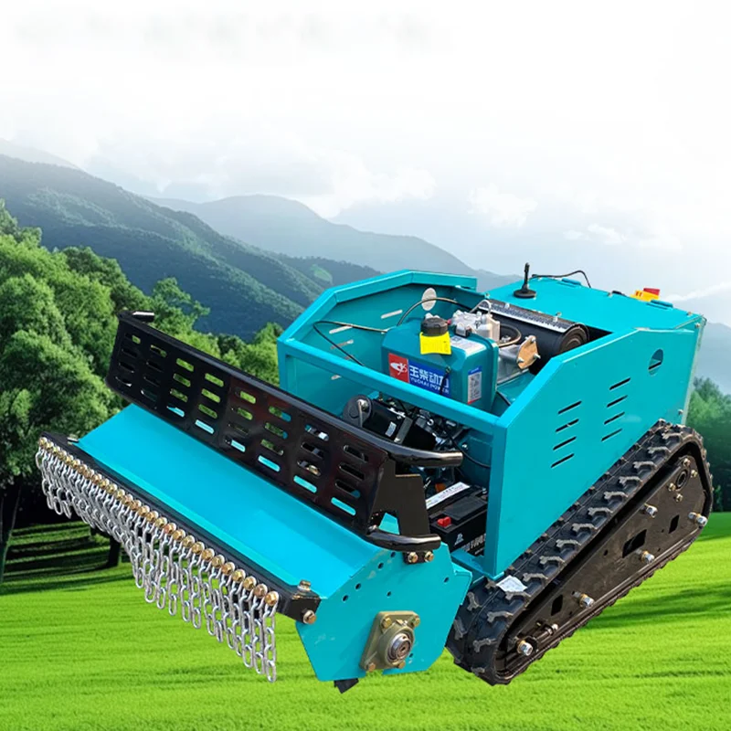 Customized Cheaper Price Self-Propelled Multifunctional Grass Cutting Machine Crawler Zero Turn Diesel Remote Control Lawn Mower