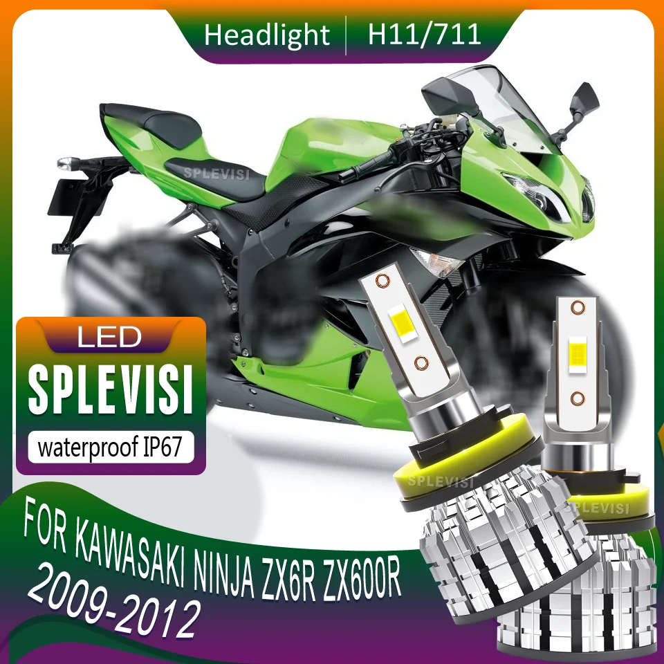 

Easy Installation No Modification Needed 6000K white motorcycle Headlight For Kawasaki Ninja ZX6R ZX600R 2009 2010 2011 2012