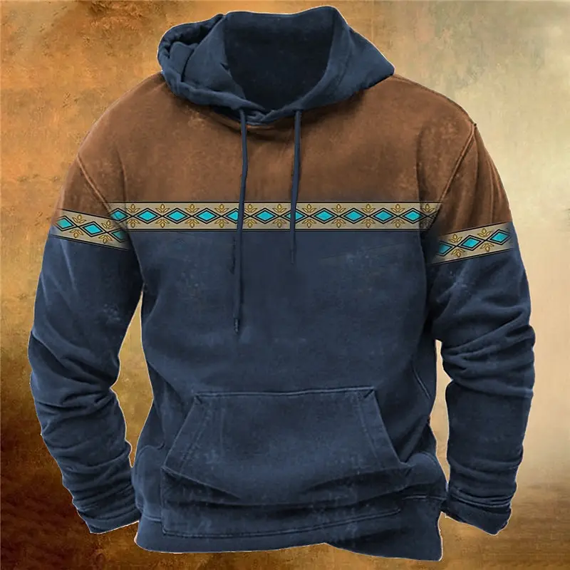 Neue Hoodies Sweatshirt männer Hoodie 3d Cowboy Gedruckt Pullover Männlich Yellowstone Lose Vintage Kleidung Heiße Übergroßen Männer Tops