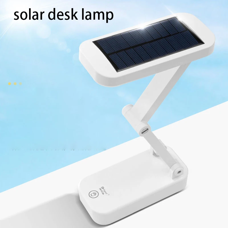 

Solar Rechargeable Folding LED Desk Lamp Student Dormitory Study Desk Lamp