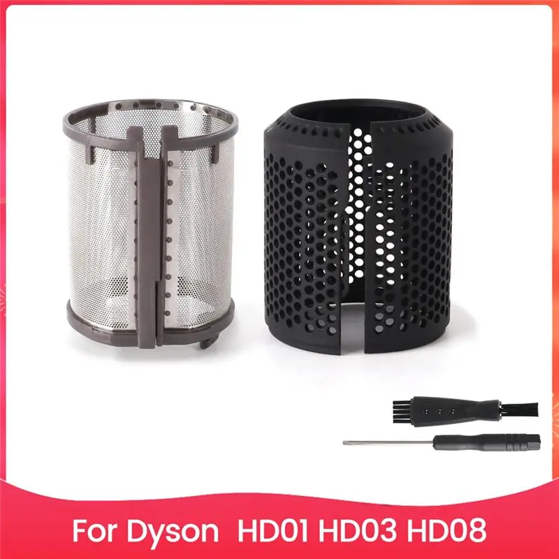 N85R-Hair Dryer Inner Filter + Outer Filter Cage Replacement For Dyson HD01 HD03 HD08 Models