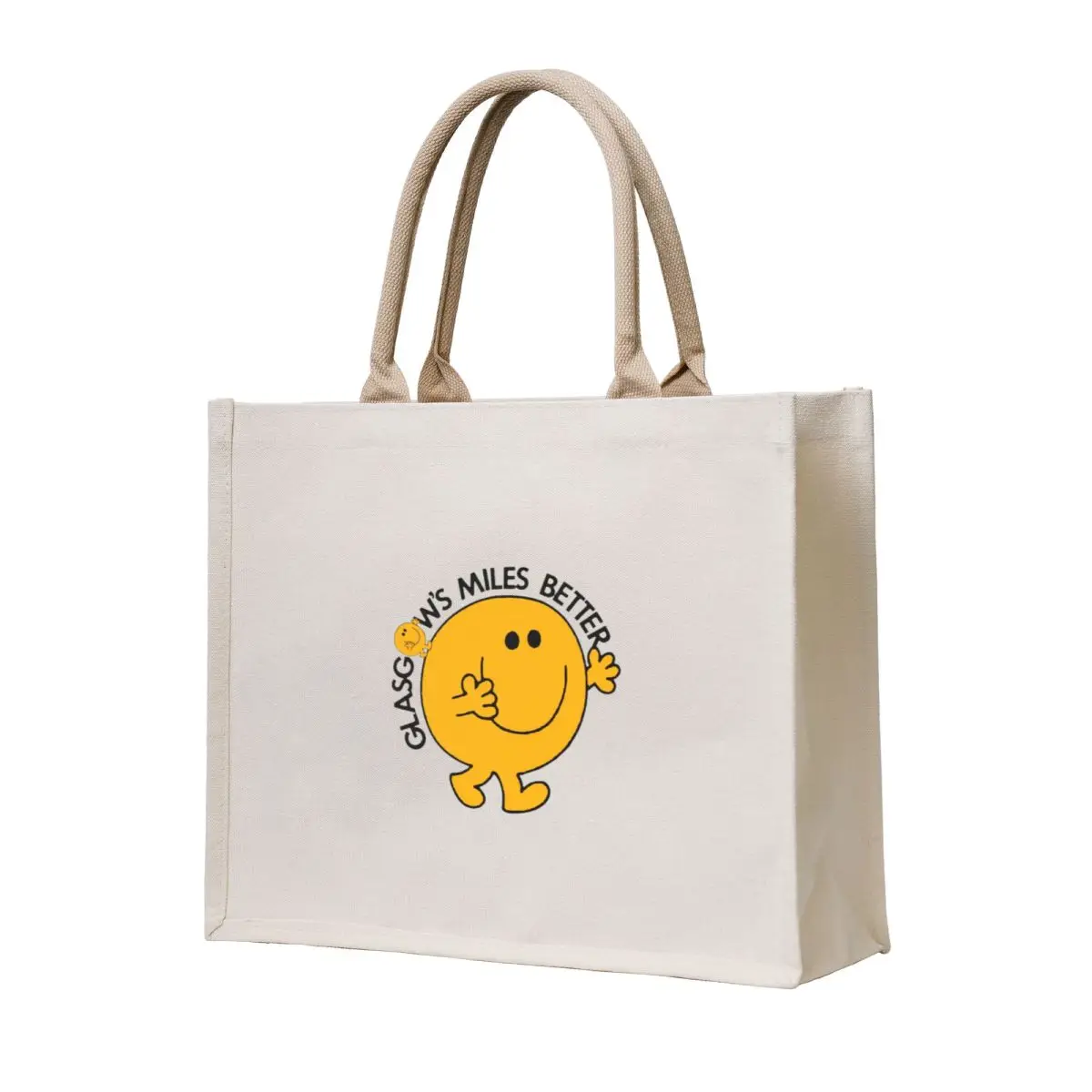 

Glasgow's Miles Better 1980s Slogan Tote Bag Women's shopper bag bags luxury women Portable shopping bag tote bags cloth bags