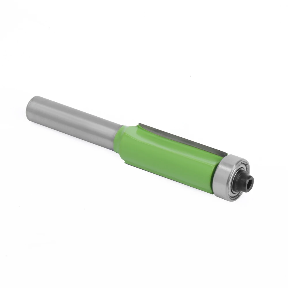 Imagem -04 - Lavie-flush Trim Router Bit com Rolamento Carboneto de Tungstênio Milling Cutter Padrão Madeira Template Verde Brilhante Milímetros Shank