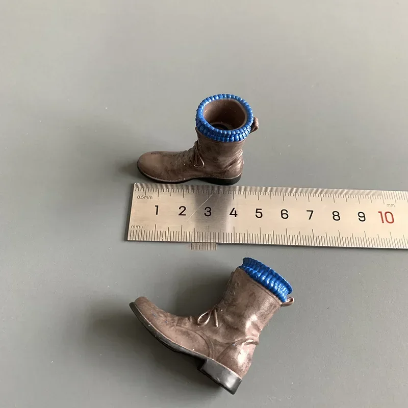 1/6 Scale Men/Women Soldier Solid Straight Inserts Shoes High-top Long Boots Model for 12'' Figures Body DIY Doll