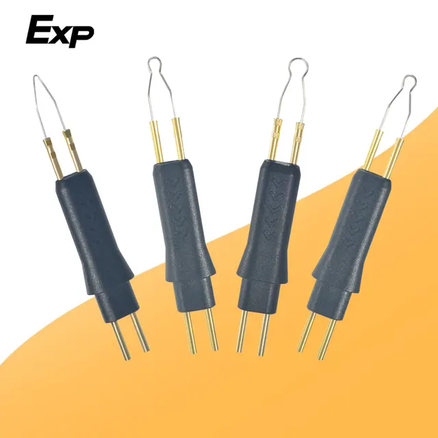 Exp 4 sztuki/opakowanie Dental podgrzewane końcówki do przecinania Gutta Percha Point podgrzewany nóż do dziąseł 4 końcówki czarny model