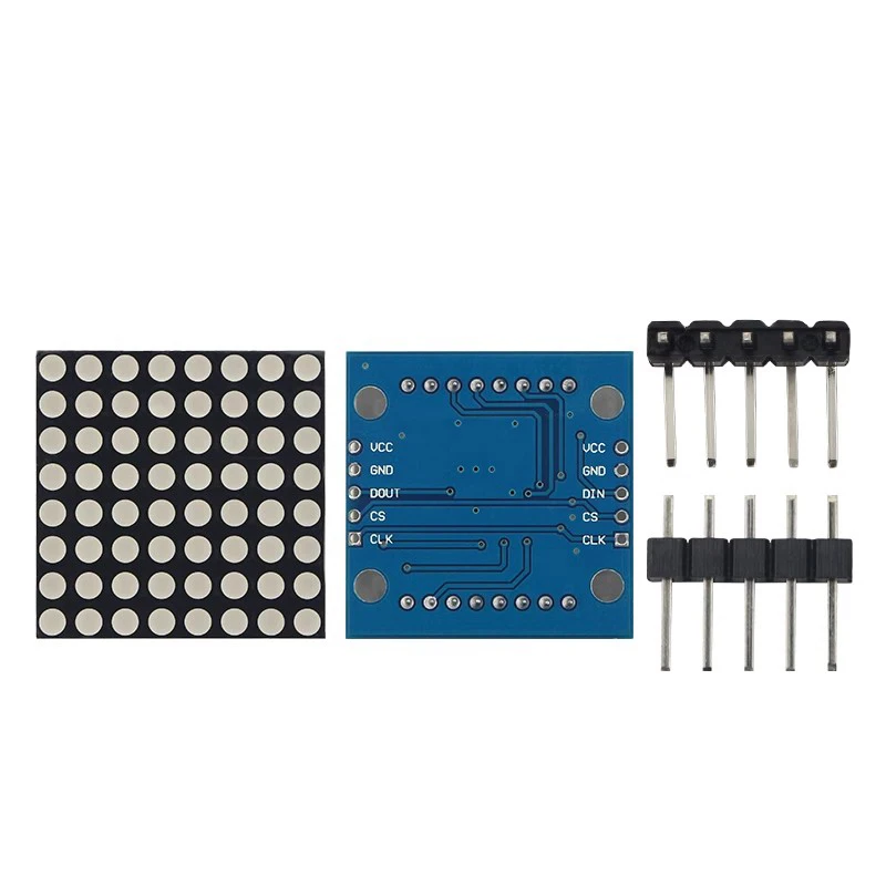 MAX7219 Dot-Matrix-Modul Mikrocontroller-Modul Anzeigemodul Fertigware, kann zusammen für Arduino-Programmierung DIY KIT verwendet werden