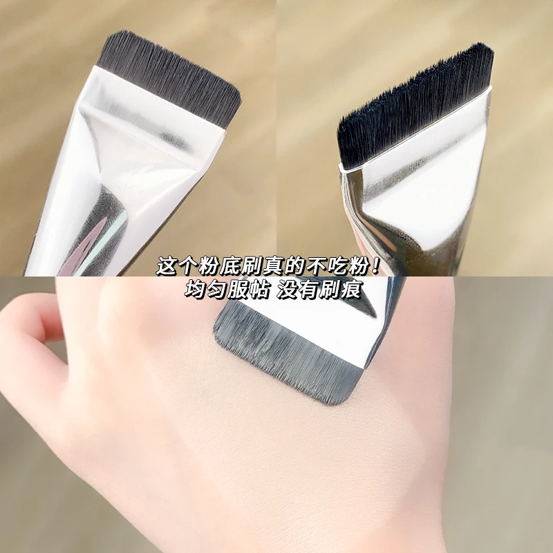 XIXI Ultra Thin Foundation Brush Lightweight Face Contour Brush Flat Contour Brush Blending Foundation Cream Makeup Brushes
