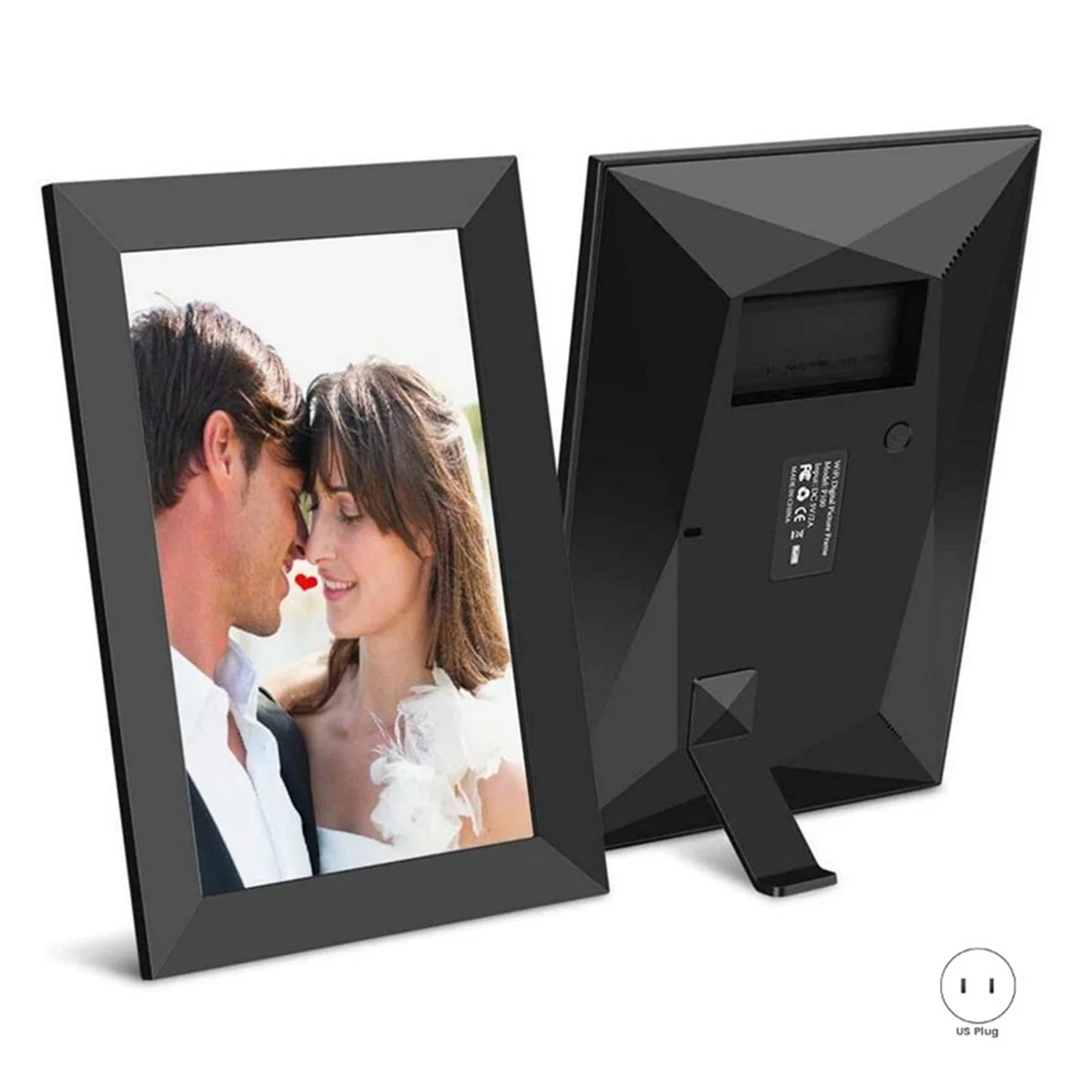 

A002 Digital Picture Frame 10.1In 32G WiFi Photo Frame 1280x800 HD IPS Touch-Screen Auto Rotation Photo Sharing Via APP (US)