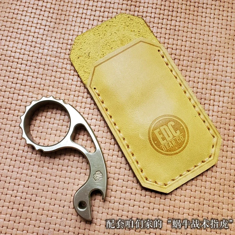 EDC Hand Made First Top Layer Cowhide Vegetable Tanned Leather Waist Sheath Holster Cover Portable Storage Multifunction Tools