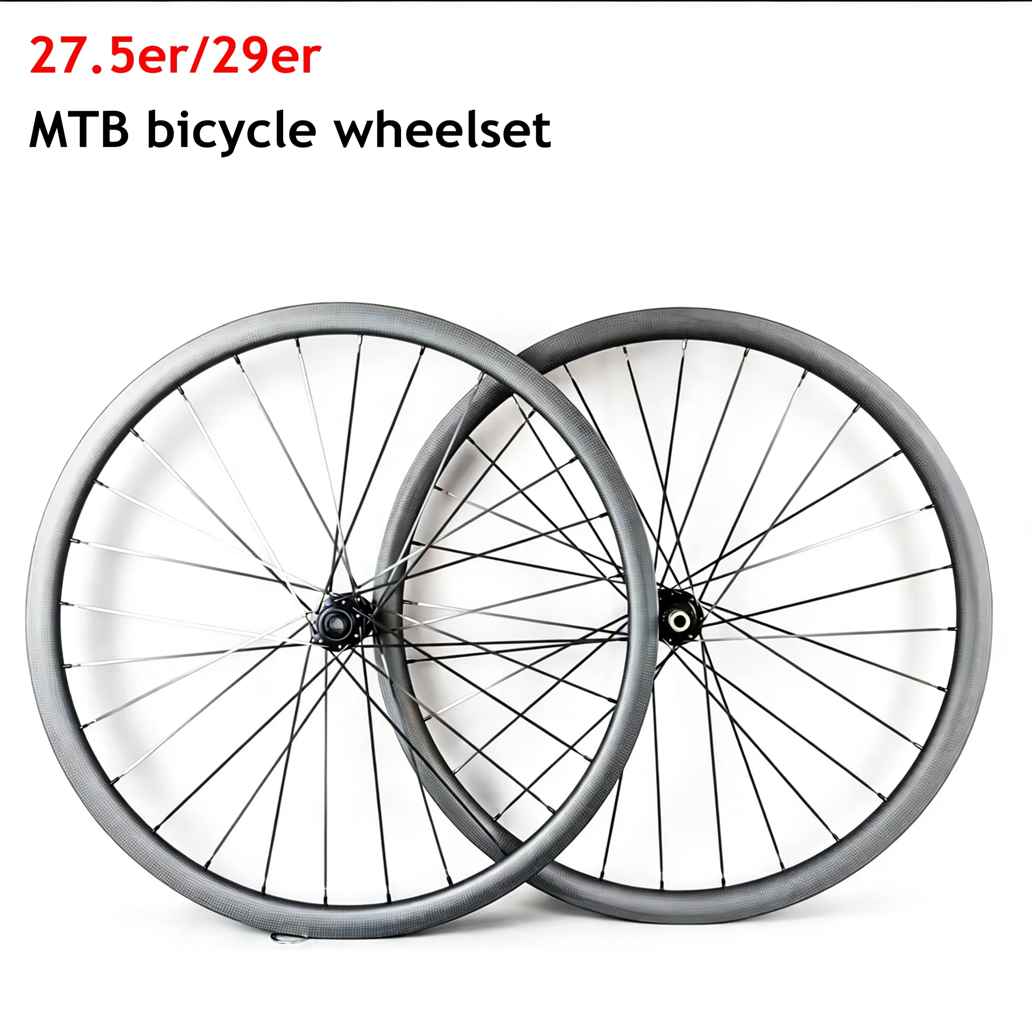 

27.5er/29er Mountain Bike Disc Brakes Carbon Fiber Wheels Depth 23/24/25/30mm Width 27/30/35/40mm Tubeless MTB XC/AM Custom Logo