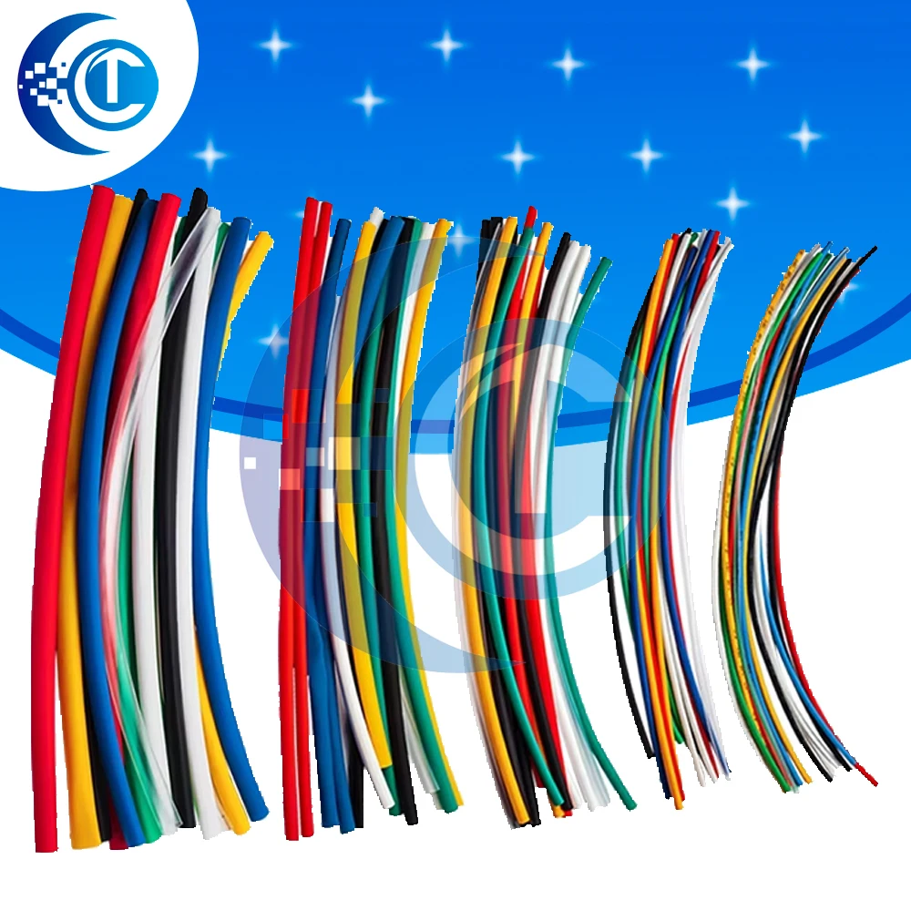 

Электрический блок, 70 шт., огнестойкие, прочные, 7 цветов, разные цвета, соотношение 2:1, комплекты полиолефиновых термоусадочных трубок