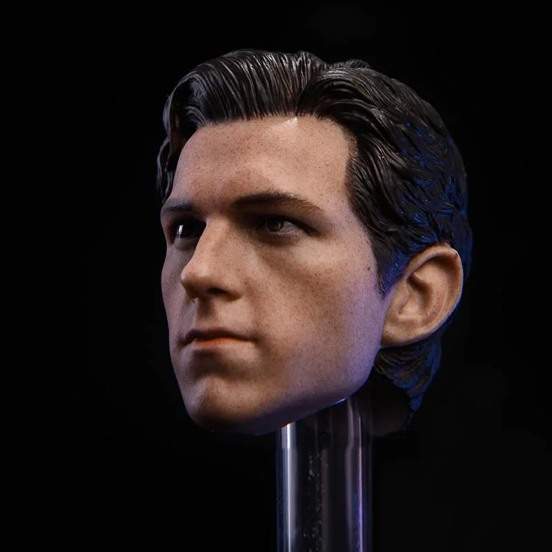 JXtoys – figurine Spider Boy Tom Holland en PVC, modèle de sculpture de tête masculine adapté au corps de 12 pouces, 1/6, JX016