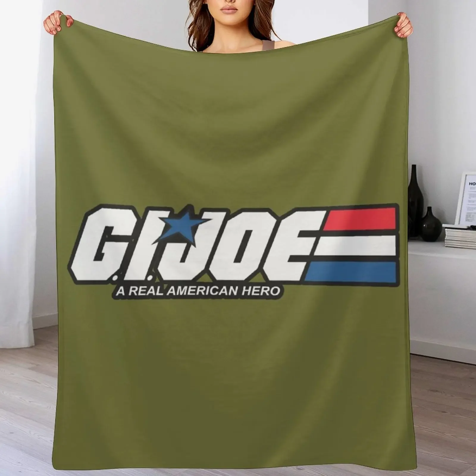 GiJoe Logo Throw Blanket blankets and throws Sleeping Bag Sofa Bed Fashionable Blankets