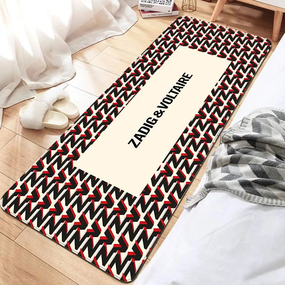 Alfombra antideslizante para pasillo de la marca de moda Z-Zadig Voltaire, decoración para lavandería, balcón, sala de estar infantil, alfombra para el baño
