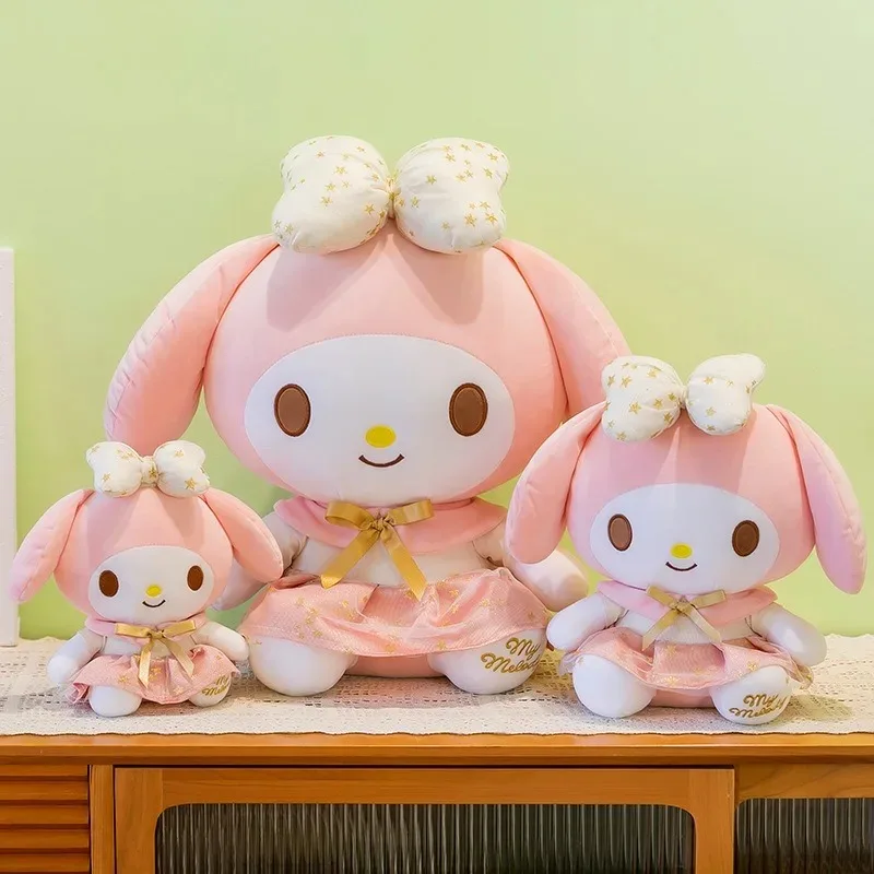 ตุ๊กตาซานริโอ้ คาวาอิ เฮลโล คิตตี้ เมโลดี้ สีชมพูทอง ตุ๊กตาขนนุ่ม เมโลดี้ หมอนนุ่ม แพลตตินัม ของขวัญวันเกิดสำหรับเด็ก