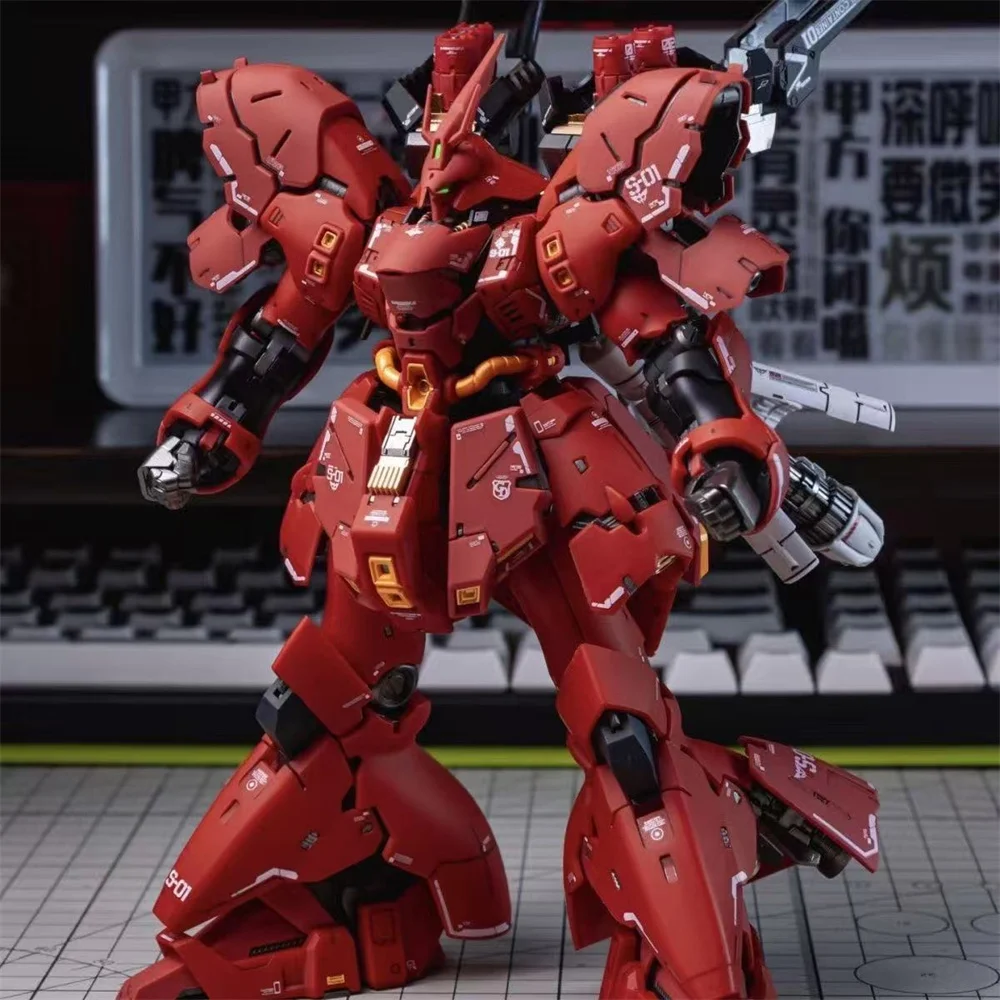 【En Stock】 nouveau modèle GAOGAO RG 1/144 Sazabi placage version couleur translucide Kit d'assemblage modèle en plastique figurine jouets cadeau