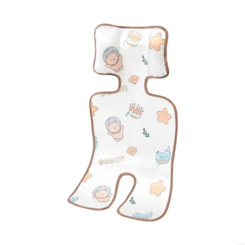 54DF Baby Pram Cushion Toddlers Pushchair Liner Summer Cooling Pad for Baby Pram Carriage Breathable Cushion
