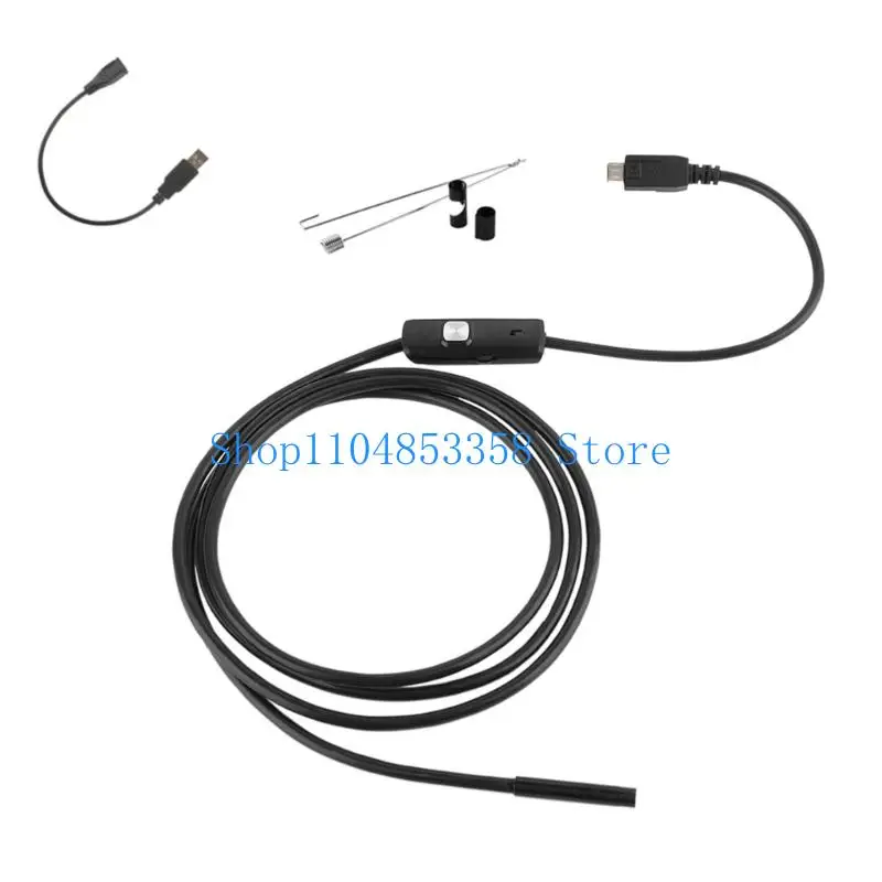 652F USB Endoscope Camera Waterproof Car Inspection Borescope Camera 6 LED 5.5mm Lens