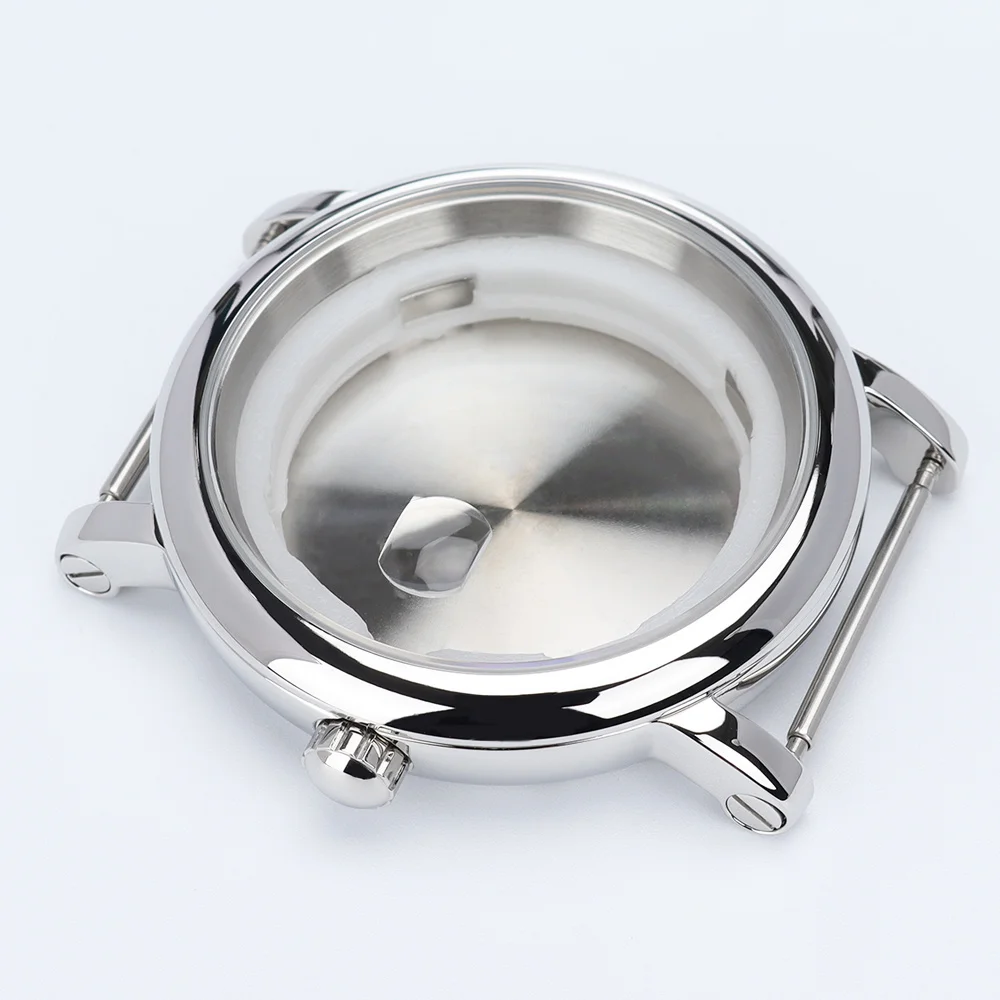 44mm Polished watch case nh35a Watches Accessories for Seiko mod case nh35 nh36 nh34 nh38 4r nh72 Automatic Movement 34.5mm Dial - view 4