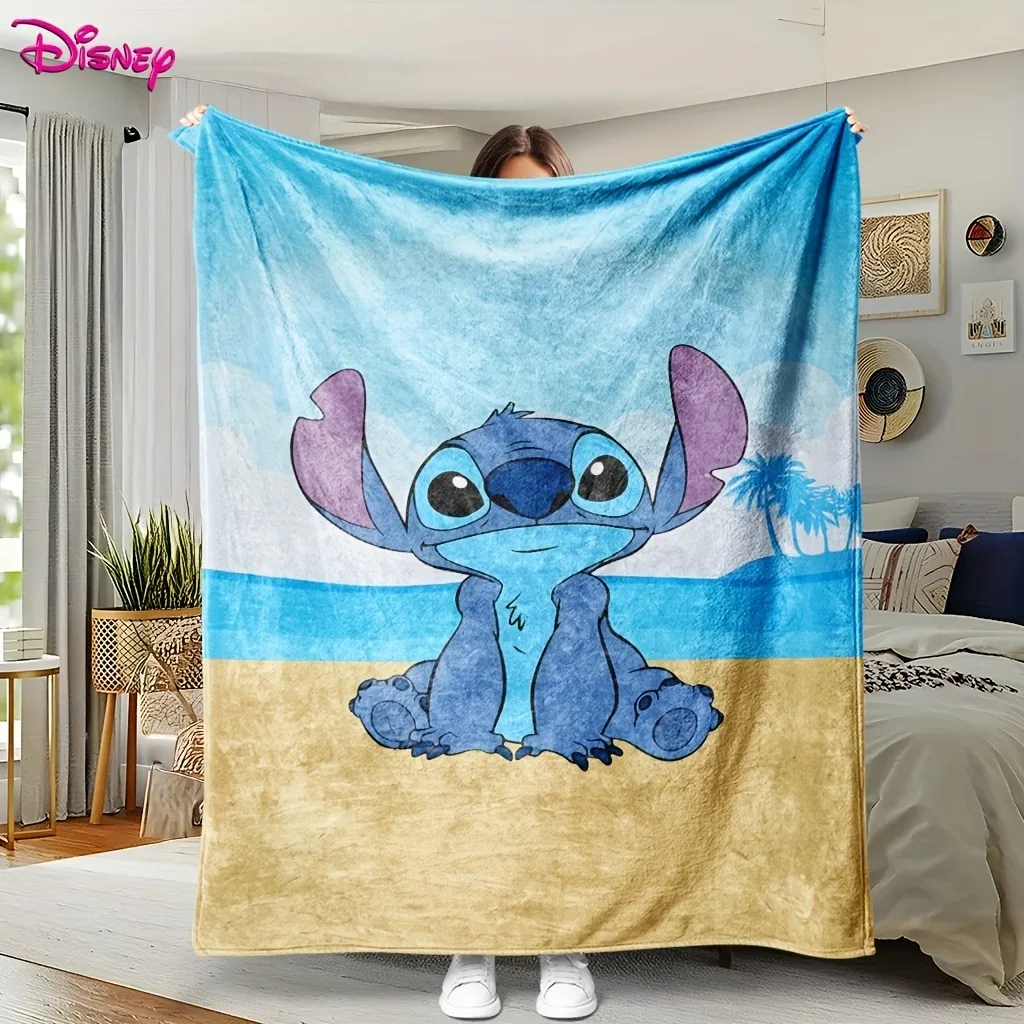 

1PC Disney Lilo & Stitch Blanket ,Multifunctional blanket suitable for home, travel, camping, nap cover blanket.