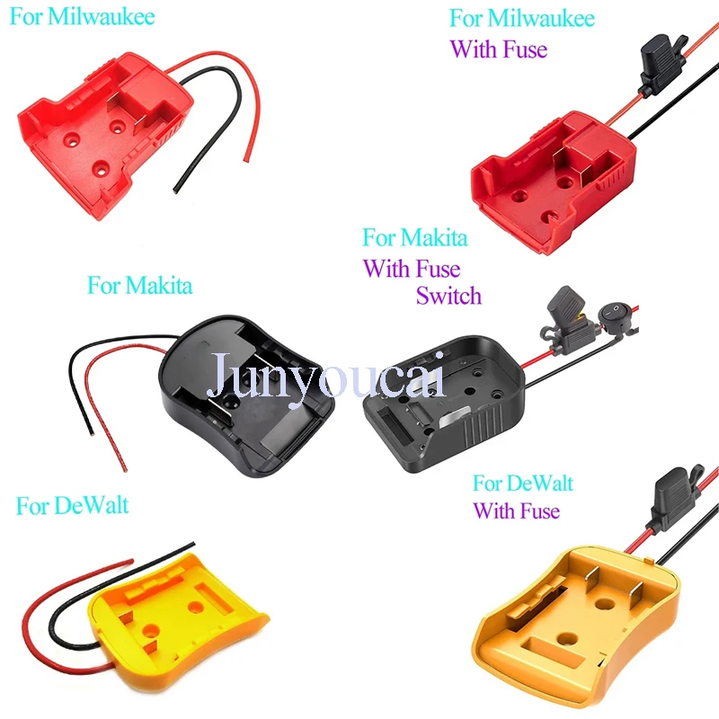 Battery Adapter Converter for Makita Dewalt Milwaukee 14.4V 18V 20V Li-Ion Battery DIY Power Tool Battery Converter