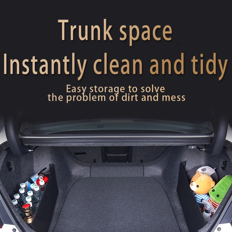 For VW Volkswagen Taos Tharu 2018~2025 Thickening Trunk Storage Partition Multifunction Storage Box Auto Interior Accessories