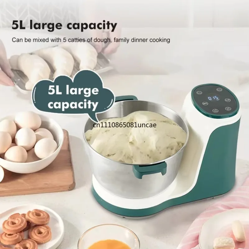 For 5L/7L Stainless Steel Electric Stand Mixer Touch Control Multifunctional Dough Blender with Mixing Bowl
