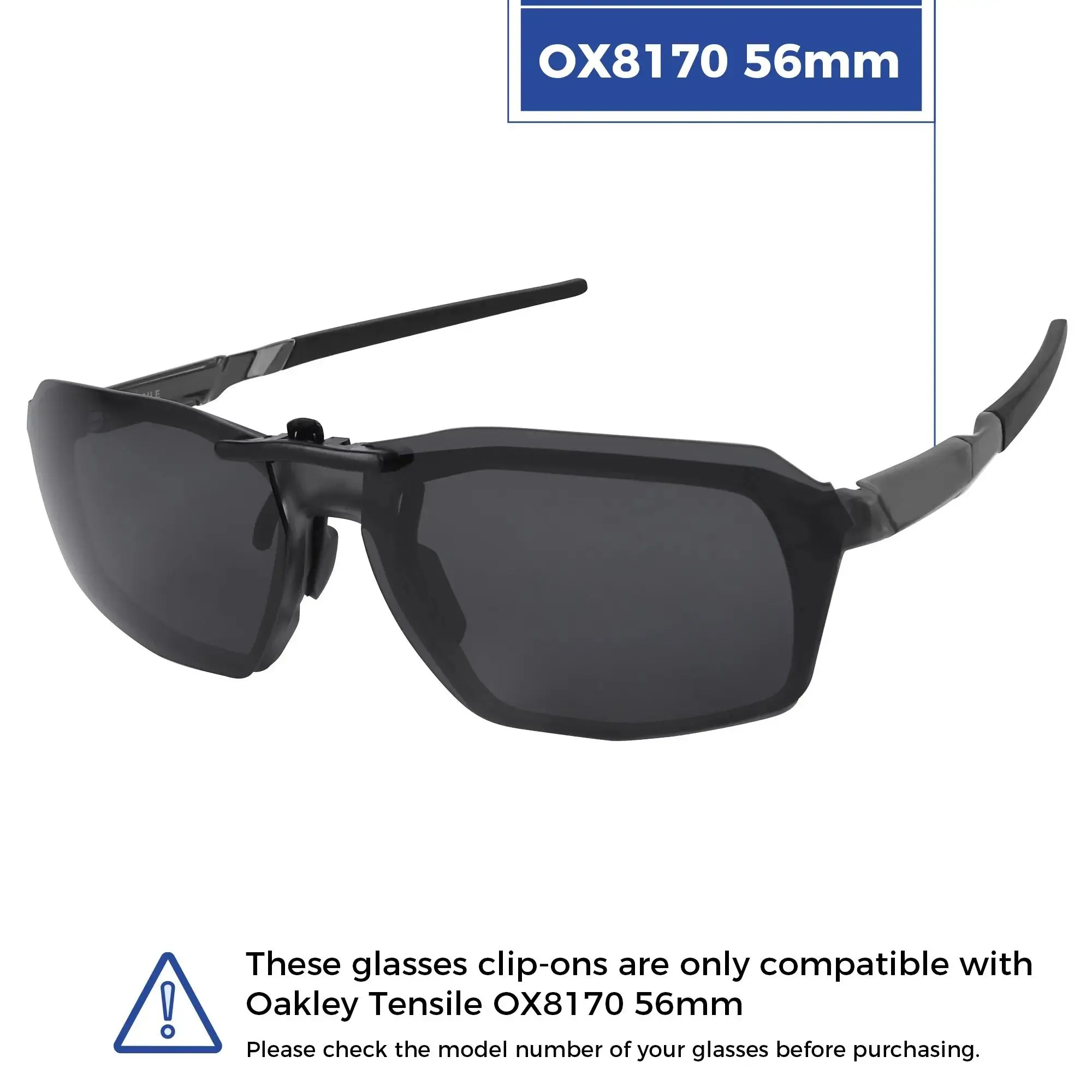Rarayvix Polarized Clip-on Sunglasses Lenses Compatible with Oakley Tensile OX8170-56 UV Protection Sunglasses