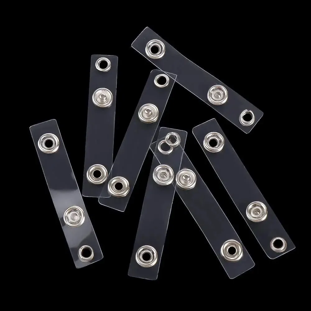 

10 шт., высококачественный прозрачный держатель для удостоверений личности, ремешок для удостоверения личности, брелки для ключей, держатель для бейджа, пряжка, аксессуары