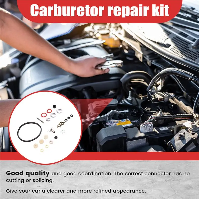 AC34-24Pcs/Set Carburetor Rebuild Kit For Tecumseh 632760B, 632760, 632760A, 632809 Outdoor