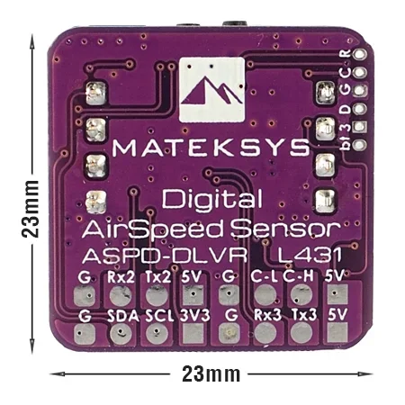Matek ASPD-DLVR Digital Flight Speed Sensor for RC FPV Racing Freestyle Airplane Drone Compatible H743 Wing Fix-Wing Flight