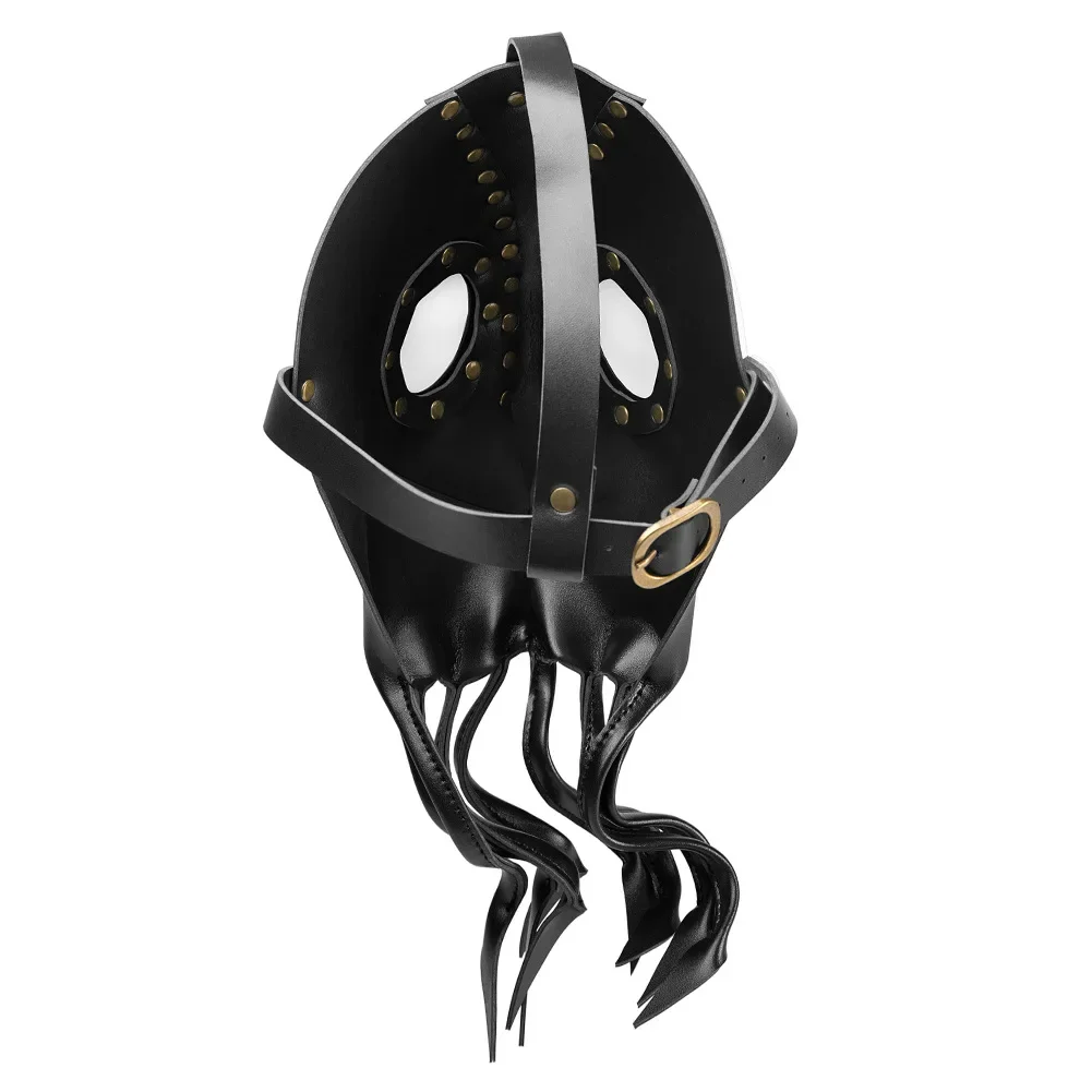 Halloween Steampunk Funny Mask PU Leather Octopus Masks Adult PU Animal Character Masque Phantom Punk Mechanical Half Face Masks