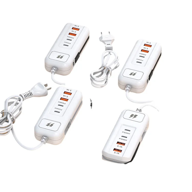 Plug row home multi-port usb charger mobile phone fast charging double pd