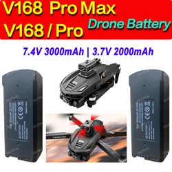 V168 Pro Max Battery 7.4V 3000mAh Original Battery V168 Dron 3.7V 2000mAh For V168 RC Quadcopter Spare Battery Parts Accessories
