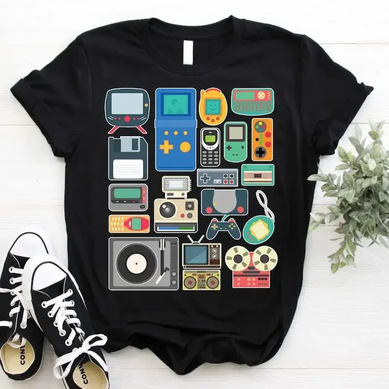 80s 90s Video Game Retro Classic Arcade T Shirt Vintage Gamer s