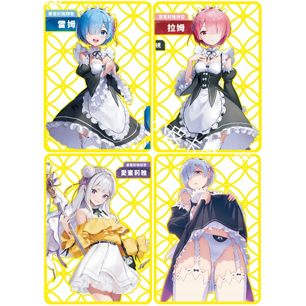 Anime Godin Verhaal Diy Acg Ram Rem Emilia Ayanami Rei Sexy Metal Card Boy Game Speelgoed Verzamelkaart Kerst Verjaardagscadeau