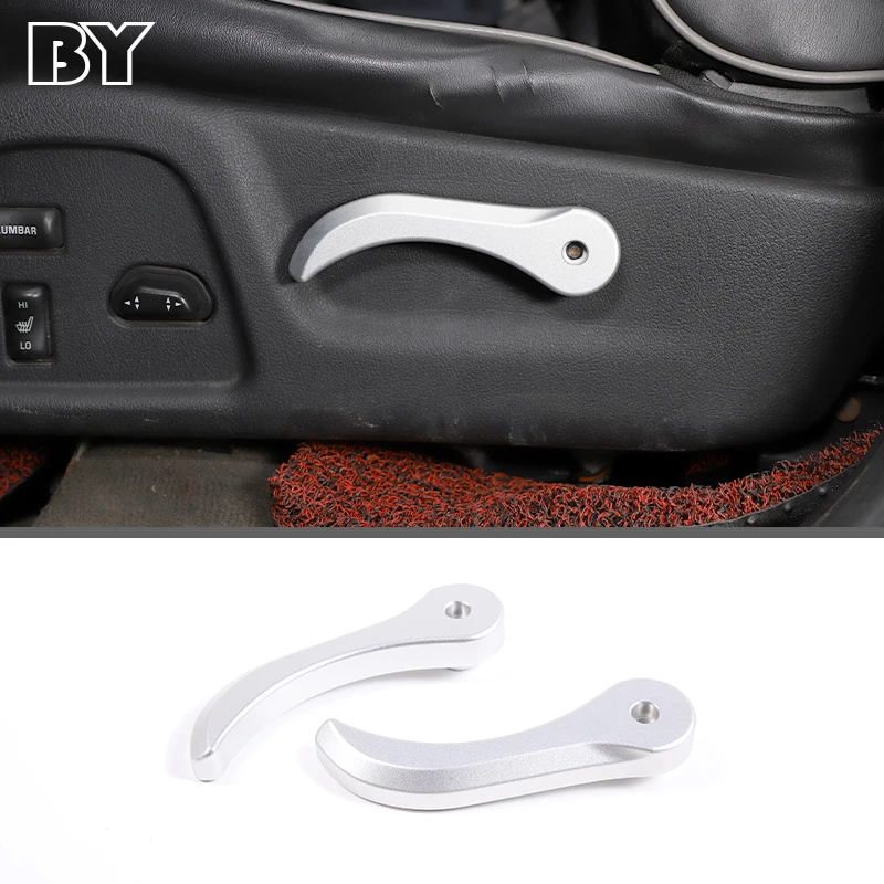 

For Hummer H3 2005 2006 2007 2008 2009 Aluminum Alloy Seat Adjust Switch Button Trim Cover Silver Car Interior Accessories