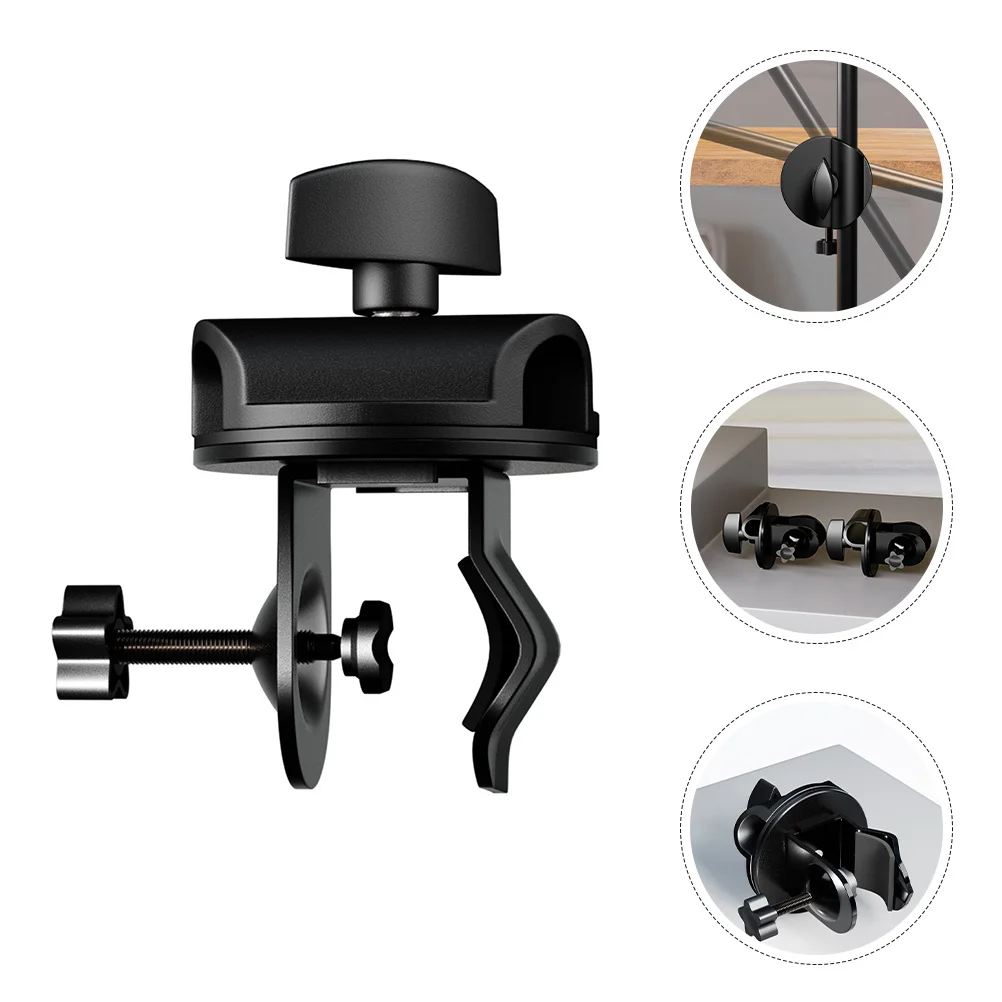 

Microphone Stand Clamp 15Mm Rotating Plate 360 Degree Adjustable Tripod Floor Stand For Studio Recording Live Music Mic Mount