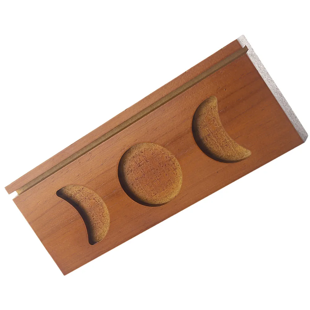 

Crystal Tarot Card Storage Holder Tray Tealight Candlesticks Holders Wooden Desktop Ritual Candleholders