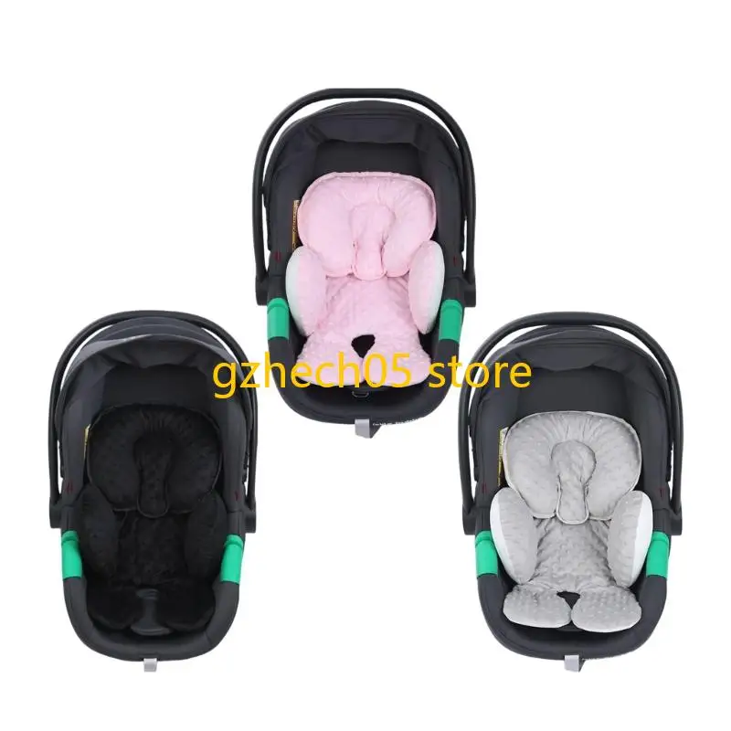 

D55E Lightweight Thickened Baby Carriage Insert Pad Double Sided Fabric 360 Degree Headrest Support For Car Crib